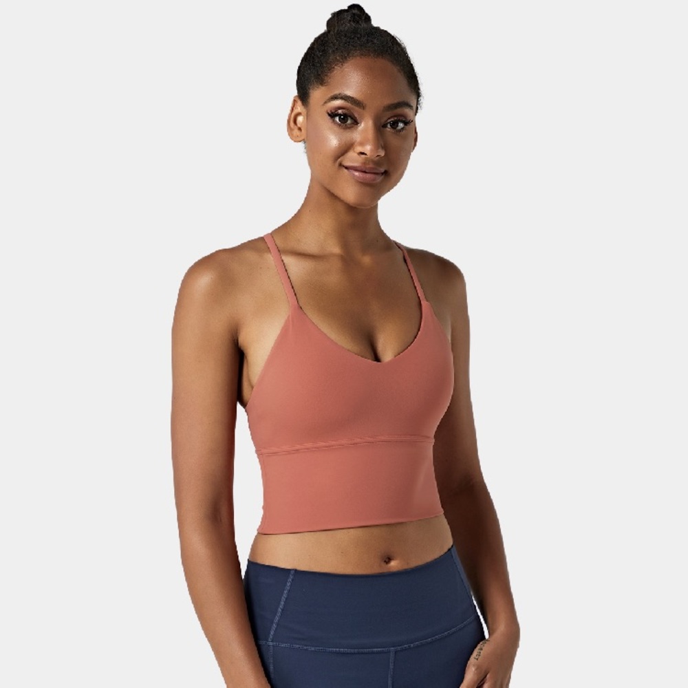 Racerback Cropped Cami/ longline sports bra